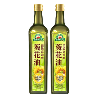 得意的一天 頂級高油酸葵花油, 富含維生素E，無添加物，適合高溫烹調, 750ml, 2瓶