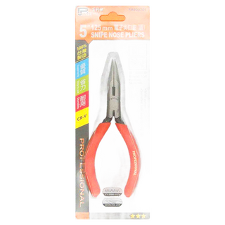 PANRICO 百利世 電子尖口鉗 5"(125mm), 鉻釩合金鋼, 防滑把手, 1個