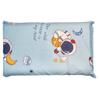 100%天然兒童乳膠枕頭, 宇航漫步 藍色, 26 x 43 x 6.5cm