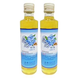 金椿茶油工坊 黃金亞麻仁籽油 台灣生產, 300ml, 2瓶