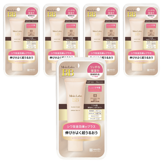 MEISHOKU 明色 MoistLabo保濕遮瑕精華BB霜 SPF50+ PA++++ 高遮瑕 高持妝 高耐汗 一瓶6效 快速完妝, 03 健康色, 30g, 5條