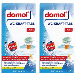 Domol 活性去汙除鈣強力消臭馬桶清潔錠 嶄新藍盒, 320g, 2盒