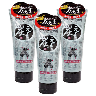 Roudye 柔蝶 碳元素洗面乳 清潔油垢 徹底潔淨, 200ml, 3件