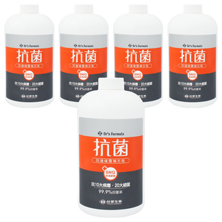台塑生醫 Dr's Formula 抗菌防護噴霧 補充瓶, 1kg, 5瓶
