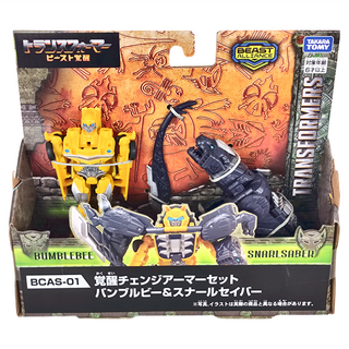 TAKARA TOMY 變形金剛：狂獸崛起 BCAS-01 覺醒變更者裝甲套組 大黃蜂&斯納爾塞伯, 多色, 1組