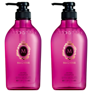 MA CHERIE 瑪宣妮 莓果珍珠洗髮精 蓬鬆感, 珍珠蜂蜜精華, 無矽靈配方, 清新莓果香, 450ml, 2瓶