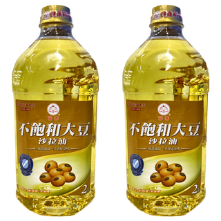 福壽實業 不飽和大豆沙拉油 高穩定性 耐高溫 少油煙 純素適用 FSSC 22000、ISO 22000及HACCP國際食品安全管理系統驗證, 2L, 2桶