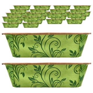 Pimex 富貴彩盒 Set 30個 158*55*52mm 綠線紙盒 (供食品接觸), 蘋綠, 1組