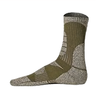 PORA BELLA 高筒拼色羊毛保暖襪，加厚保暖 -15°C~-10°C, L(39~43cm), 男款 綠色, 1雙