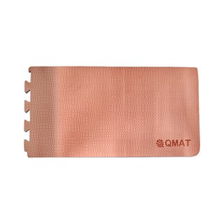QMAT 折疊組合地墊 10mm 豆沙紅, 2邊1中+不織布拉鍊袋, 1組