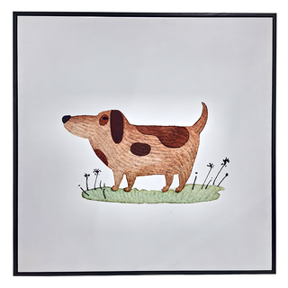 可愛的狗勾 黑框