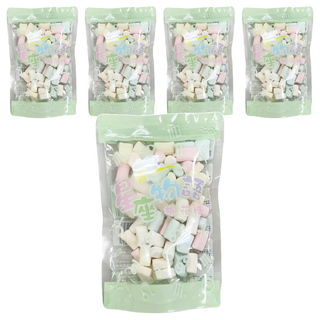 卜祥 星座物語棉花糖 彩色迷你背後有星座故事, 60g, 5包