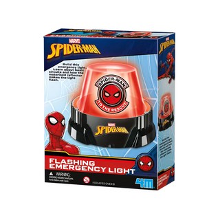 4M 迪士尼 復仇者聯盟 蜘蛛人閃光警示燈, 紅色, 1組