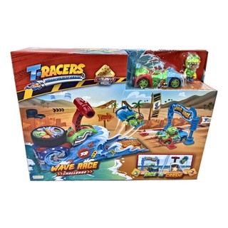 Magicbox 迷你飛車隊 特技套組 巨浪沖鋒 Set, 藍色, 30 x 9 x 22cm, 1組