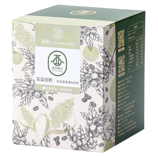 酒字商行 金門邁全球 x 金門酒字咖啡商行 高粱田野高粱酒漬咖啡濾掛 淡焙Cinnamon Roast, 15g, 10包, 1盒