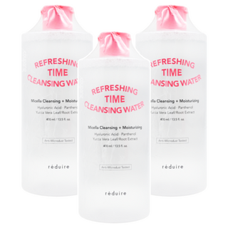 reduire 淨顏時光卸妝水 - Micellar深層清潔+保濕 400ml, 3瓶