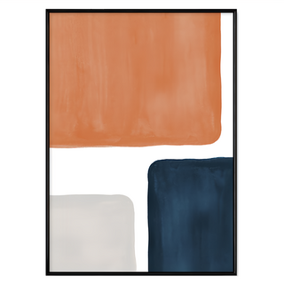 幾何方塊 掛畫, 40 x 30cm, 黑色