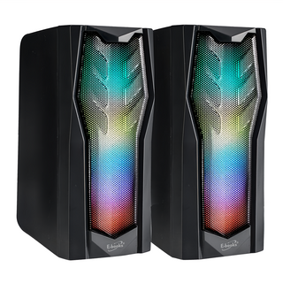 E-books D44 電競炫光兩件式2.0聲道多媒體喇叭 原廠保固, E-EPD231, 黑色