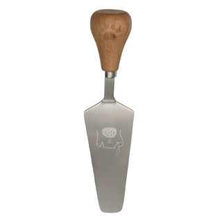 SHUEHO 樹可 站立餐具廚具 三角鏟 420不鏽鋼 櫸木手柄, 熊熊, 1組