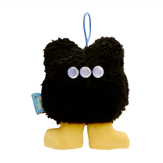 Vanwalk 出走 萌Q腳腳毛怪精靈小團子吊飾 K415, 10.5cm, 煤球小毛怪, 1個