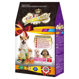 PRIME BLUE 藍帶 滋補幼母犬乾飼料 添加藍藻, 雞肉 + 鮭魚, 3.2kg, 1袋