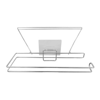 無痕廚衛紙巾架 收納架 無痕貼, 不鏽鋼, 1盒