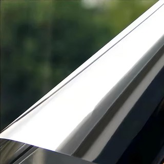 單向透視遮光無膠玻璃貼 靜電玻璃隔熱膜 雙面銀, 70 x 150cm, 1個