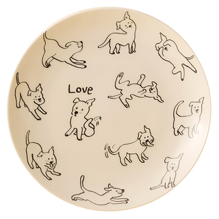 Mao's 樂陶陶 李瑾倫聯名 愛狗圓盤禮盒 400g, 混合色, 盤子 + 提盒式禮盒, 1盒