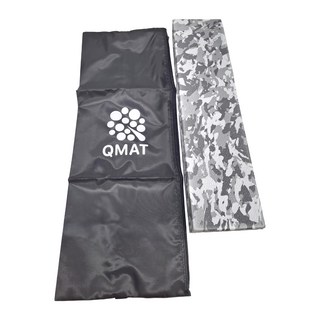QMAT 折疊瑜珈墊 灰迷彩 60*180cm, 4mm, 1組