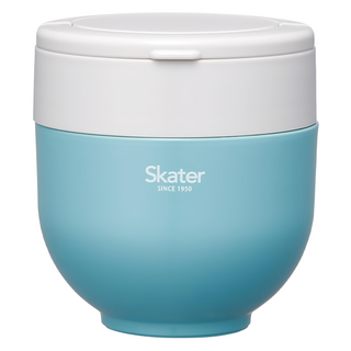 Skater 折疊手柄保溫便當盒食物罐 540ml, 天藍色, 1個