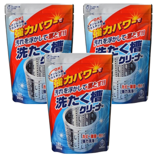 第一石鹼 洗衣槽清潔劑補充包, 強力洗淨除菌消臭, 適用不鏽鋼及塑膠內槽, 250g, 3包