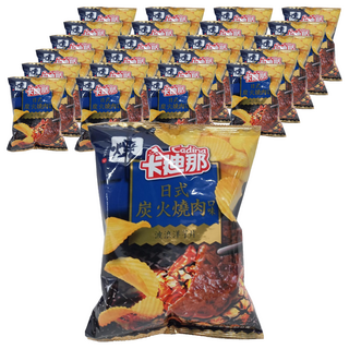 卡迪那 波浪洋芋片 日式炭火燒肉口味 58g, 24包