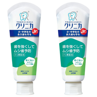 LION 獅王 固齒佳 台灣公司貨 酵素兒童牙膏 清爽溫和 柑橘薄荷香 6歲以上, 60g, 2條