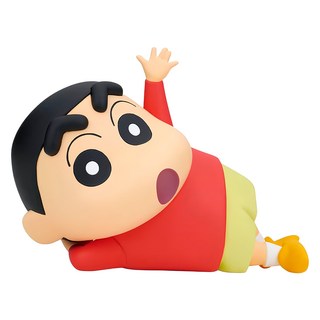 BANDAI 大大的SOFVIMATES系列 蠟筆小新 躺姿招手小新, 1個