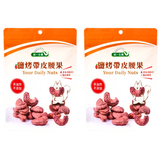 統一生機 鹽烤帶皮腰果, 130g, 2包