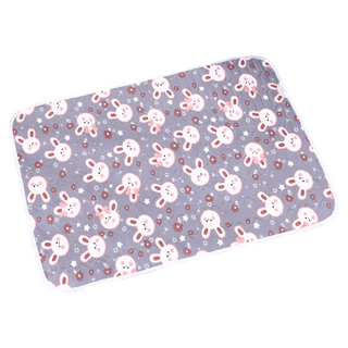 乳膠涼感墊 灰色小兔 寵物涼墊, L(60 x 45cm), 1個