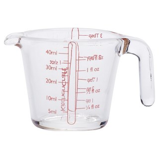 KitchenCraft Mini握柄玻璃量杯 45ml, 透明色, 1個