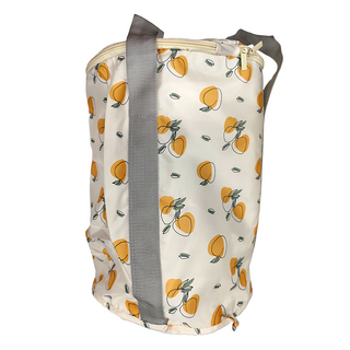 好物良品 保溫升級加厚小清新泡腳桶, 展開: 30cm x 38cm, 收納: 21cm x 48cm, 不適用, 水蜜桃暖橘