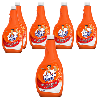 Mr Muscle 威猛先生 去霉劑 補充瓶 99.9%除霉殺菌 強力渗透霉根, 500g, 6瓶