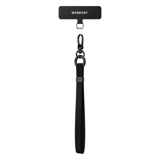 MAGEASY UTILITY 手腕掛繩 + 掛繩片組 15mm手腕帶, 黑色, 1組