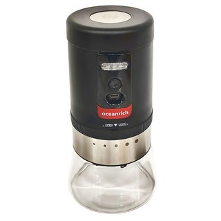 oceanrich 歐新力奇 G1便攜式電動磨豆機, 鋰電池 (800mAh 7.4V), 豆倉 20g(Max), 附Micro USB充電線, 黑色, 1個