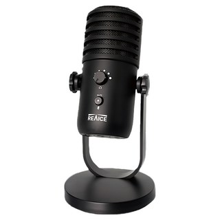 REAICE 台陞科技 4種指向電容式專業直播麥克風, 黑色, RM-01