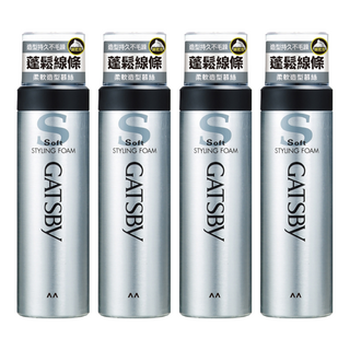 GATSBY 柔軟造型護髮慕絲, 185g, 4瓶