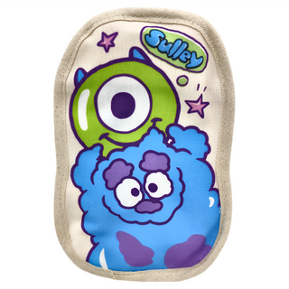 MONSTERS INC. 怪獸電力公司 帆布水壺袋 毛怪大眼 塗鴉風, 1個