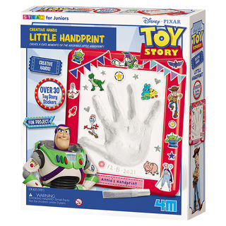4M 迪士尼 玩具總動員手掌拓印遊戲組, 超過30個玩具總動員貼紙, 1盒, 紅色