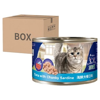 CLASSIC PETS 加好寶 貓罐 海鮮大餐 口味, 添加牛磺酸, 完整均衡的營養配方, 170g, 48罐