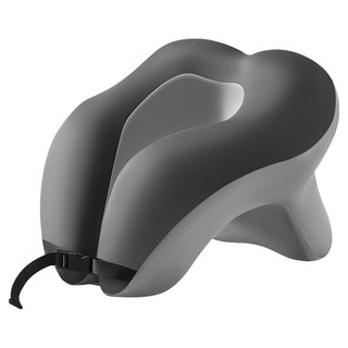 SUNORO 人體工學護頸U型記憶棉趴睡枕, 灰色