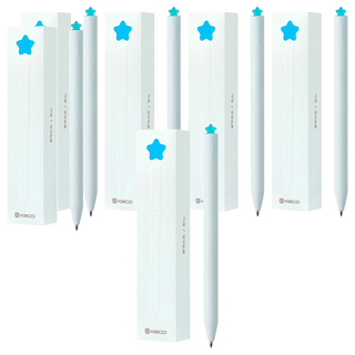 KaCO FIRST STAR 星願 旋轉中性筆 附同款筆芯 0.5mm 星藍/黑色, 6支