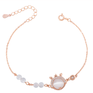 RADIANT STAR 璀璨之星 925純銀 MARIGOLD招財靈龍貓眼石手鍊 KMD511