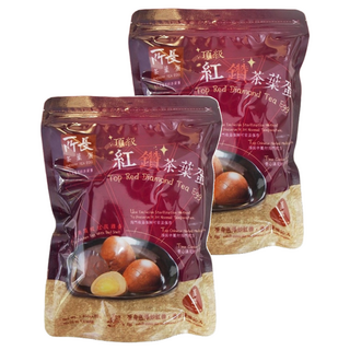 所長茶葉蛋 頂級紅鑽 濃厚藥膳口味 嚴選M級紅殼雞蛋, 460g, 2包